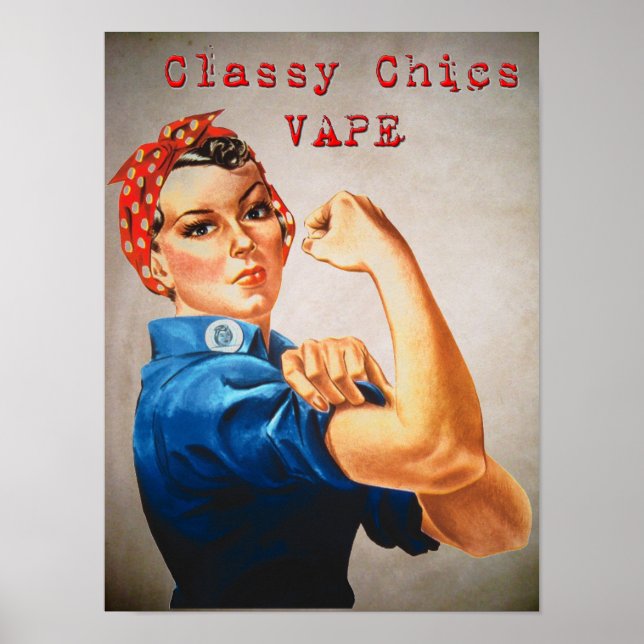 Clássico Chics Vape Rosie Poster (Frente)