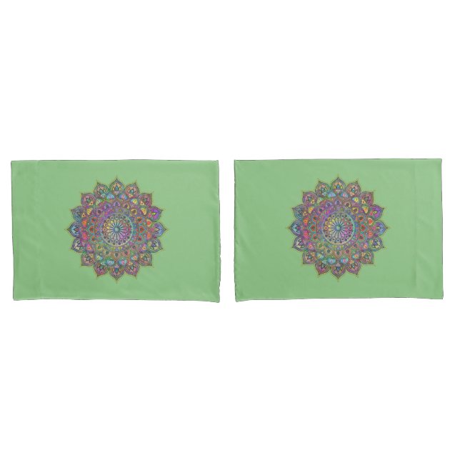 Clássico Colorosamente Mandala Índia Estilo 1 (Frente - conjunto)