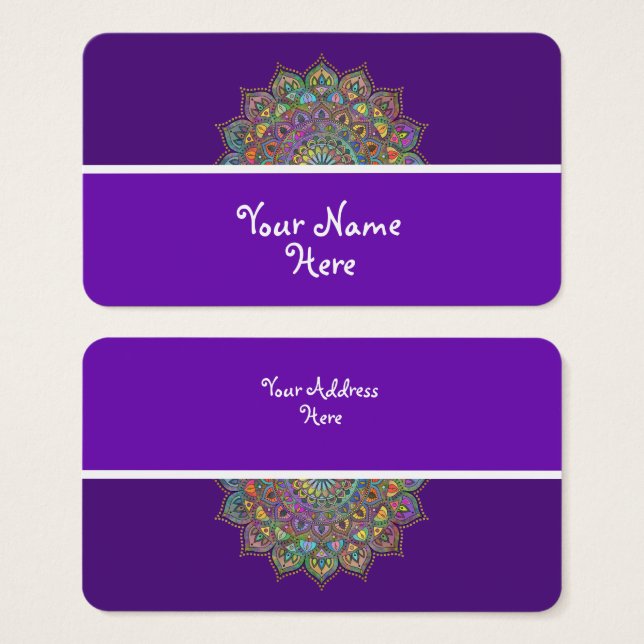 Clássico Colorosamente Mandala Índia Estilo 1 (Frente & Verso)