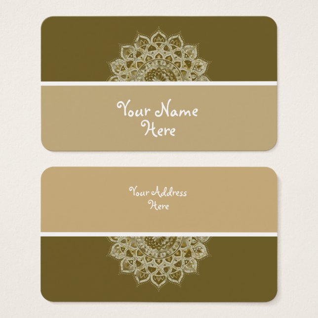 Clássico Colorosamente Mandala Índia Estilo 4 (Frente & Verso)