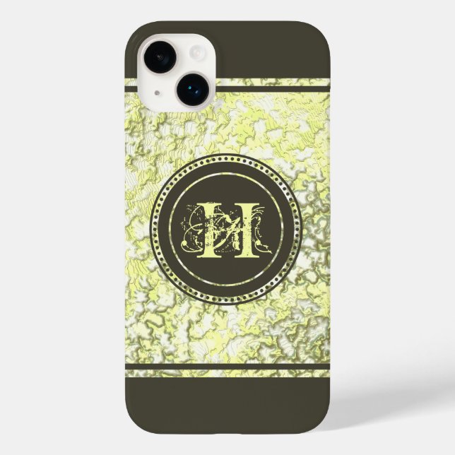 Clássico Elegante Dourado Taupe Escuro (Verso)