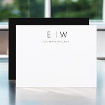 Clássico Elegante Moderno Minimalista Obrigado<br><div class="desc">Expresse gratidão com estilo usando nosso clássico Elegante moderno e minimalista Monograma Obrigado Cartões. Meticulosamente projetadas, essas placas combinam perfeitamente a sofisticação do eterno com o minimalismo contemporâneo, fazer-as a escolha perfeita para transmitir sua apreciação. Feito com precisão e atenção aos detalhes, esses cartões de agradecimento são mais do que...</div>