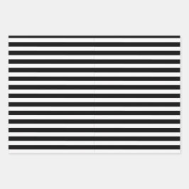 Clássico Elegante Moderno Negro e Branco Strike