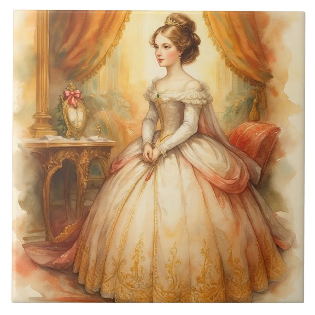 Clássico, Estilo Vitoriano, bela princesa (Frente)