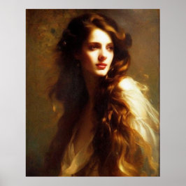 Clássico, linda mulher, perfeita, Poster