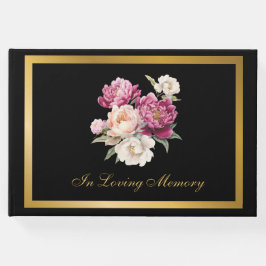 Clássico Memorial Funeral Condolência Livro de Con