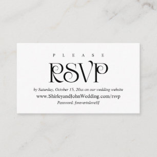 Clássico Moderno, RSVP Online, Cartões de Resposta