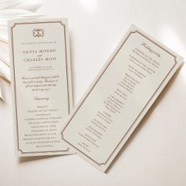 Clássico Monorgam Brown Ecru Crest