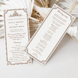 Clássico Monorgam Brown Ecru Crest