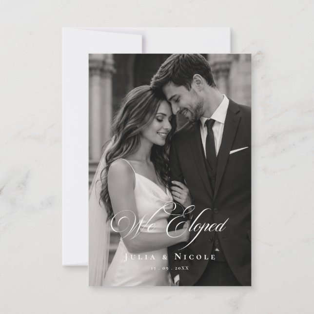 Clássico Nós Fomos Casados Anúncio de Casamento em (Verso)
