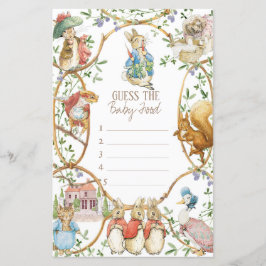 Clássico Peter, o coelho, adivinha o jogo da Comid