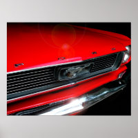 Clássico Poster do Carro Muscular dos anos 60
