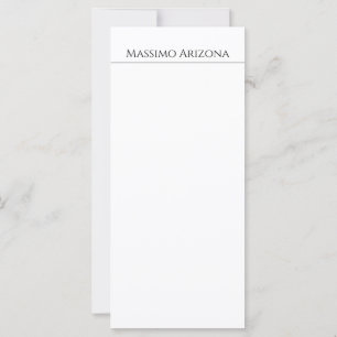 Clássico Simples Elegante Preto & Branco Minimalis