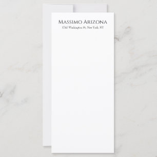 Clássico Simples Elegante Preto e Branco Minimalis