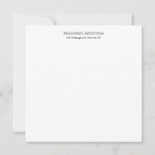 Clássico Simples Elegante Preto e Branco Minimalis