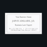 Clássico, Vintage Legal Professional Cartão de vis<br><div class="desc">Este cartão de visita antigo, clássico e antigo design apresenta um nome, um nome de empresa, um título de função de cargo e informações de contato que podem ser personalizadas. Também tem uma fronteira dupla. Cartões de visitas como estes podem ser utilizados por um profissional, como um consultor, um advogado...</div>