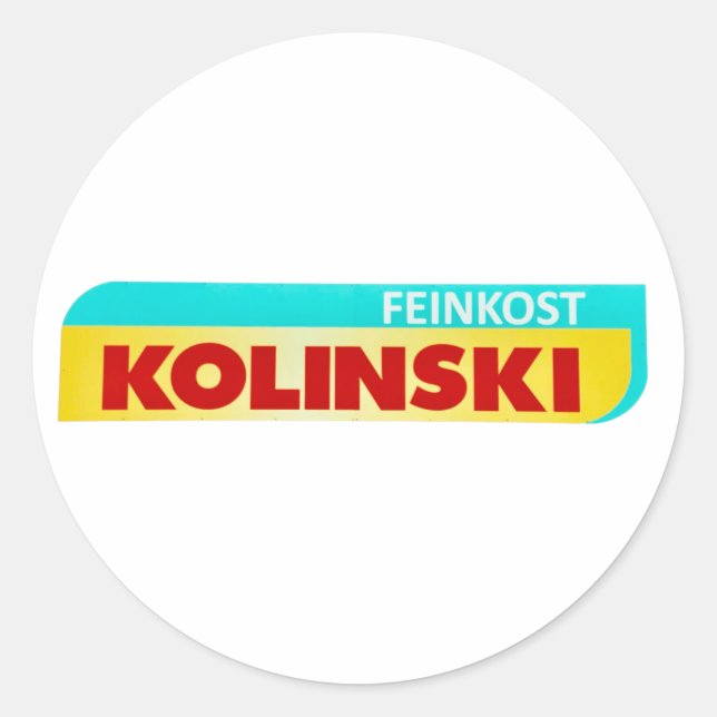 Clássicos adesivos redondos feinkost kolinski merc (Frente)