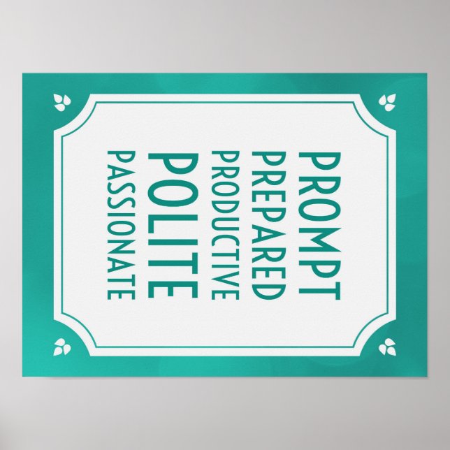 Classroom Rules Poster (Frente)