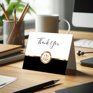 Classy Attorney Cliente Obrigado Cartões