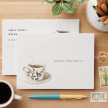 Classy Floral Tea Cup Bridal Shower Tea Party