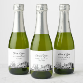 Classy Myrtle Beach Wedding Favor Custom Mini