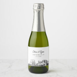 Classy Myrtle Beach Wedding Favor Custom Mini