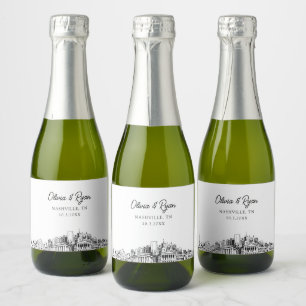 Classy Nashville Wedding Favor Personalizado Mini
