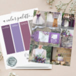 Classy Orchid Plum Wedding Color Palette Card 202<br><div class="desc">Classy Orchid Plum Wedding Color Palette Card 2024</div>