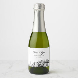 Classy Portland Wedding Favor Personalizado Mini