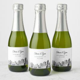 Classy Sacramento Wedding Favor Custom Mini