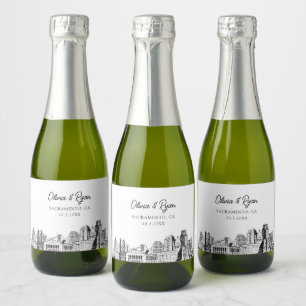 Classy Sacramento Wedding Favor Custom Mini