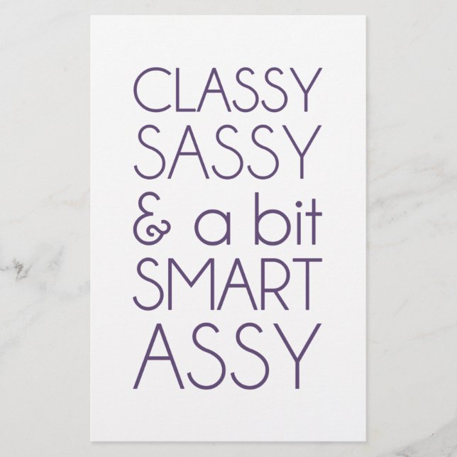Classy Sassy e um Bit Smart Assy (Frente)