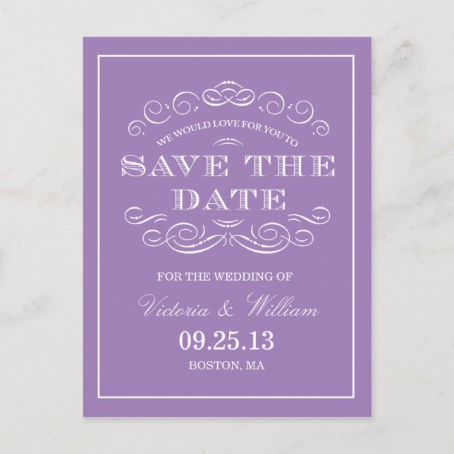 CLASSY WEDDING | SALVAR O ANÚNCIO DE DATA (Frente)