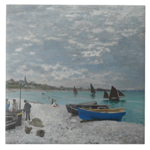 Claude Monet - A praia em Sainte-Adresse