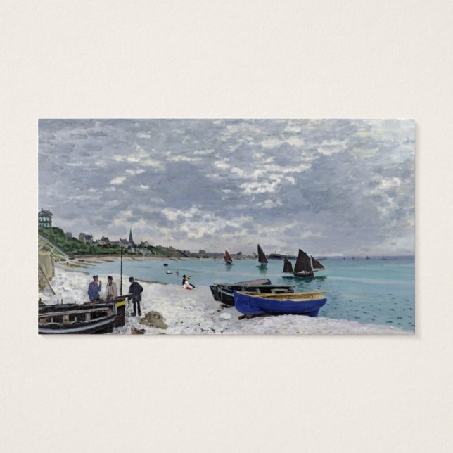 Claude Monet | a praia em Sainte-Adresse (Verso)