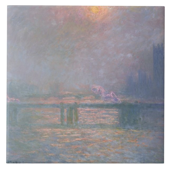 Claude Monet | a Tamisa com cruz de Charing (Frente)
