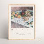 Claude Monet Apple e Graphics Impressão<br><div class="desc">Indulto na deliciosa obra-prima da vida de Claude Monet, "Maçãs e Uvas". Este impressão de arte captura o domínio do artista ao retratar as cores vibrantes e texturas da fruta fresca. A brincadeira de luz e sombra adiciona profundidade a cada maçã e uva, fazer esta peça uma verdadeira celebração da...</div>