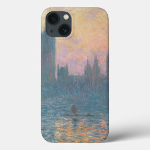 Claude Monet as casas do parlamento, por do sol