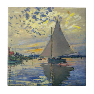 Claude Monet - Barco à vela em Le Petit-Gennevilli