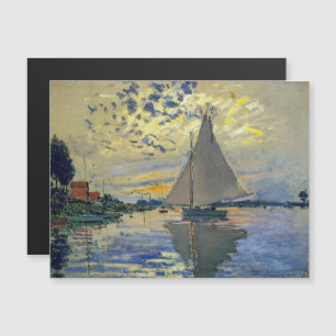 Claude Monet - Barco à vela em Le Petit-Gennevilli