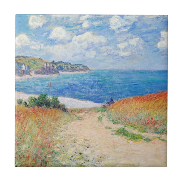 Claude Monet - Caminho dos Campos de Trigo em Pour (Frente)