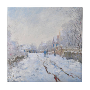 Claude Monet - Cena de neve em Argenteuil