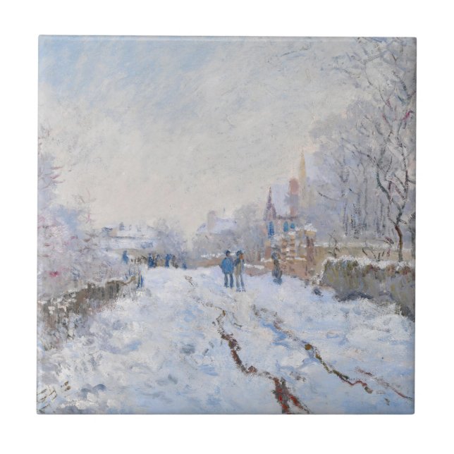 Claude Monet - Cena de neve em Argenteuil (Frente)