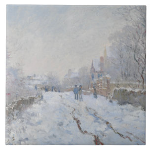 Claude Monet - Cena de Neve no Argenteuil