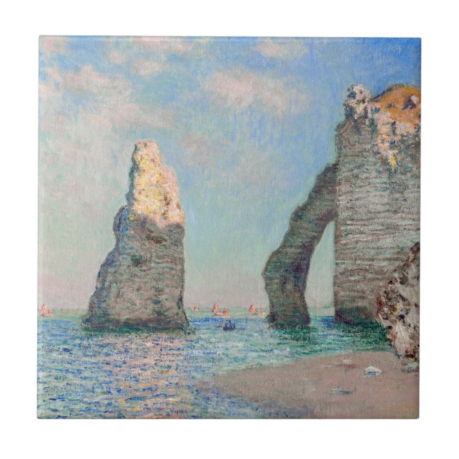 Claude Monet - Cliff em Etretat (Frente)