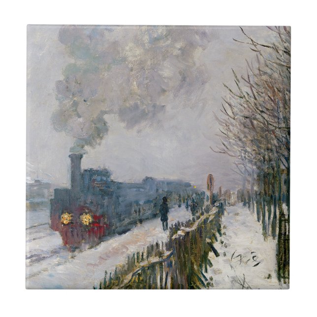 Claude Monet - Comboio na neve / A locomotiva (Frente)