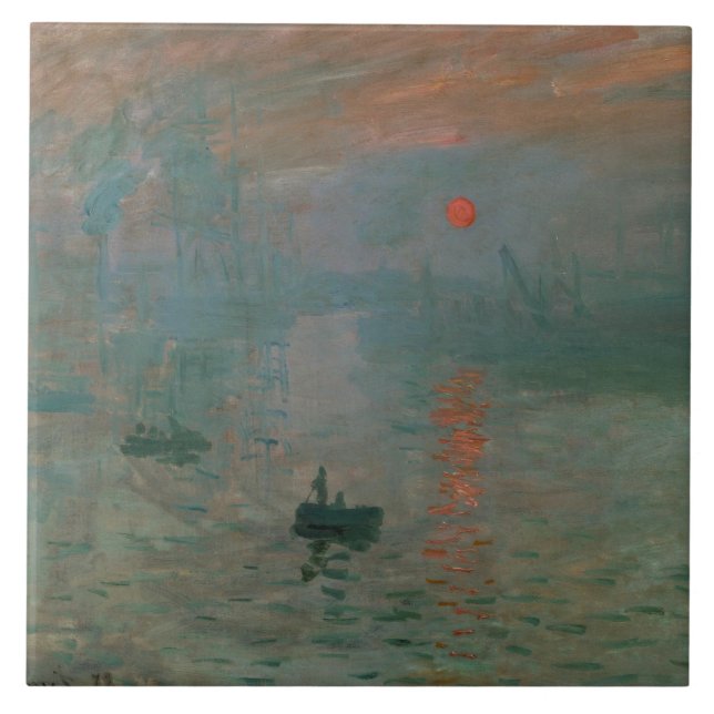 Claude Monet - Impressão, Assalto do Sol (Frente)