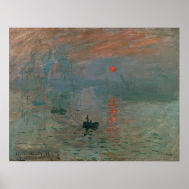 Claude Monet Impressão do Nascer do Sol Impressão  (Frente)