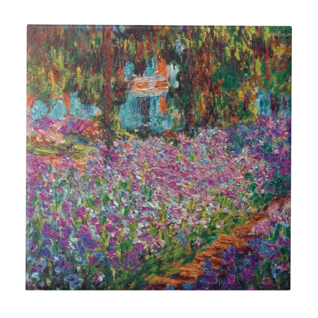 Claude Monet - Irrises no Jardim de Monet (Frente)