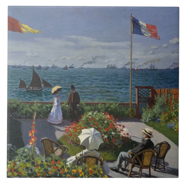 Claude Monet - jardim em Sainte-Adresse (Frente)